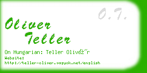 oliver teller business card